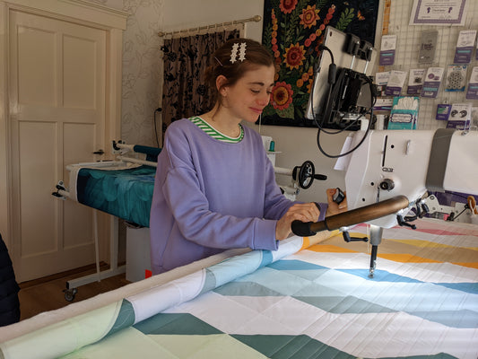 My Experience using a Long Arm Quilting Machine